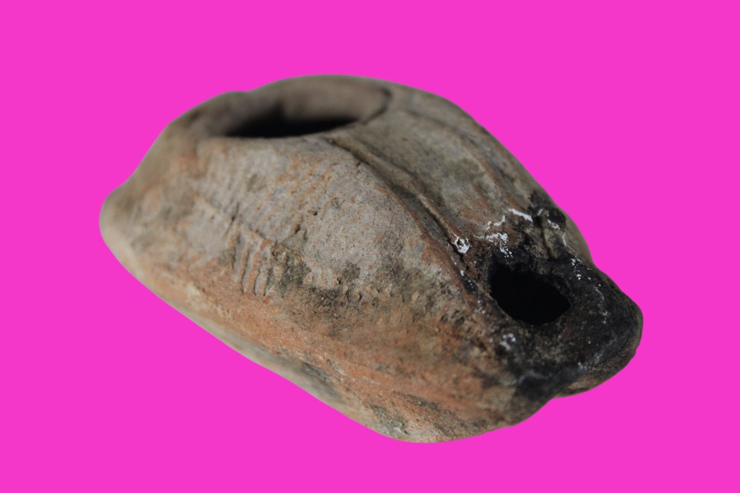 Ancient Holy Land Oil Lamp Artifact Jesus Christ Home 300-600 AD Israel COA 96