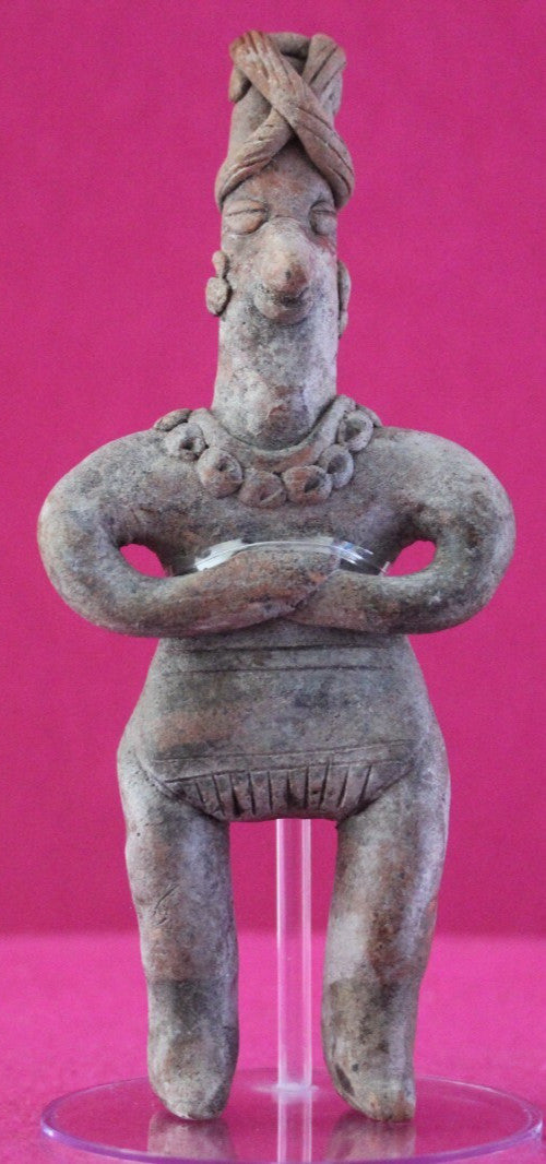 Authentic Pre Columbian Artifact Tomb Figure Colima Mexico 100 BC-250 AD COA 169