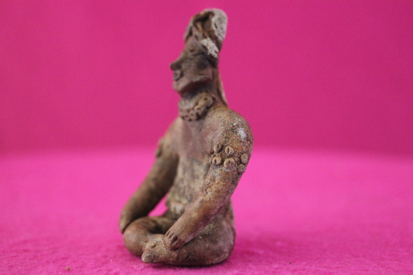Pre Columbian Artifact Authentic Rare Seated Tomb Figure Colima Mexico COA 179