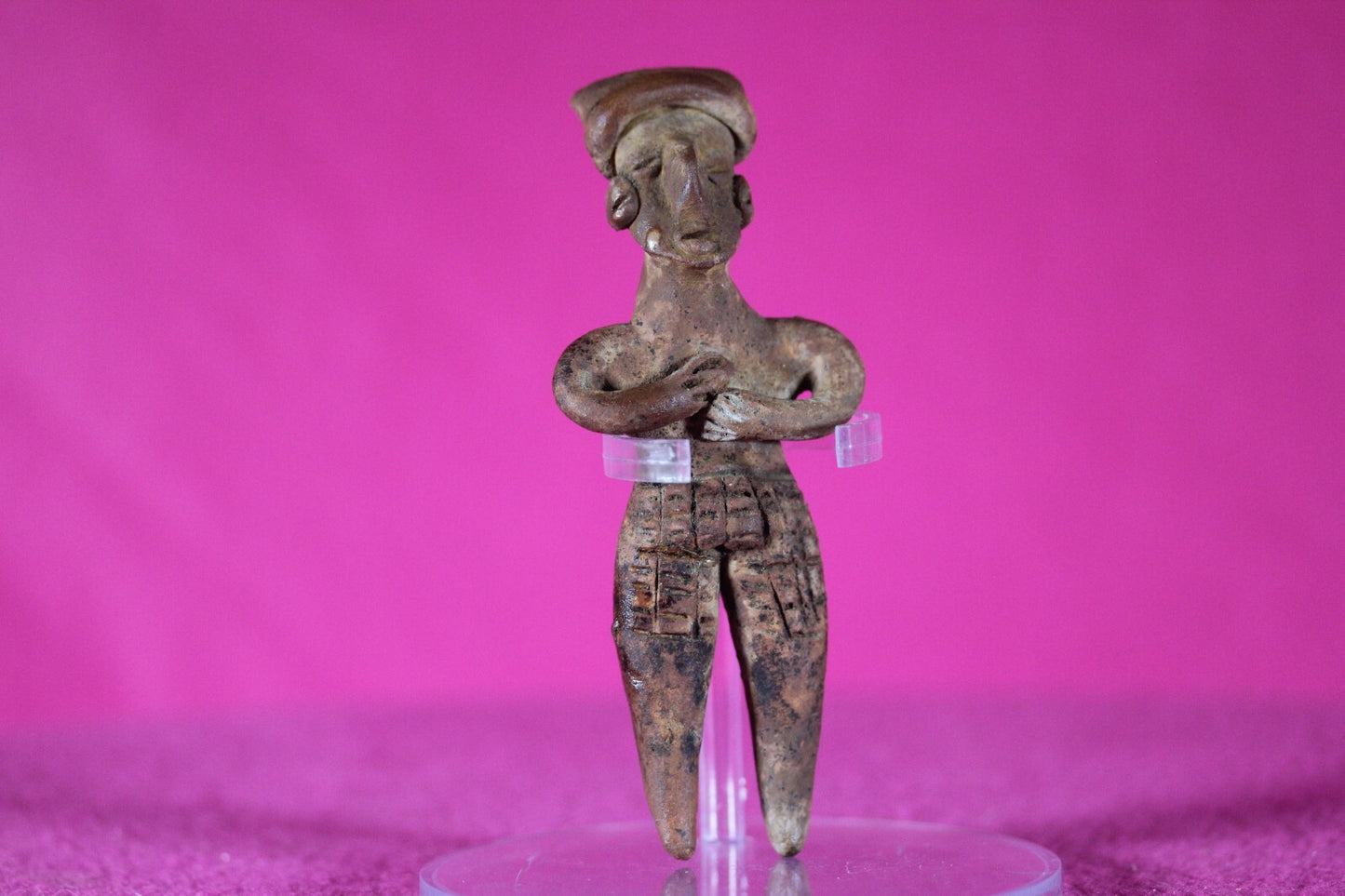 Authentic Pre Columbian Artifact Tomb Figure Colima Mexico 100 BC-250 AD COA 134