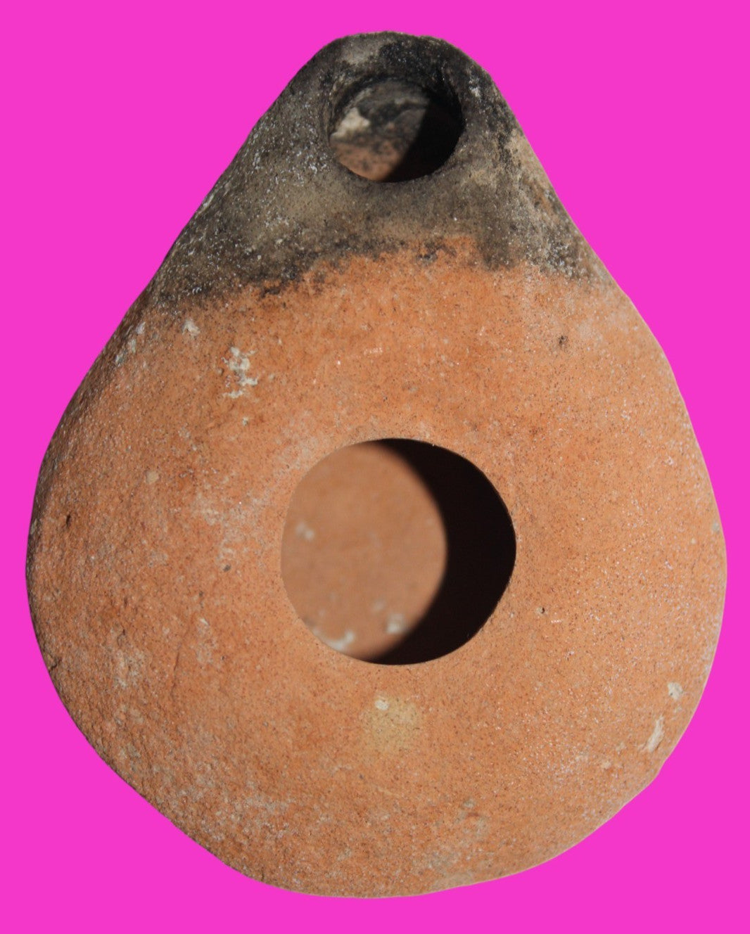 Ancient Holy Land Oil Lamp Artifact Jesus Christ Home Land 100BC-100AD COA 49