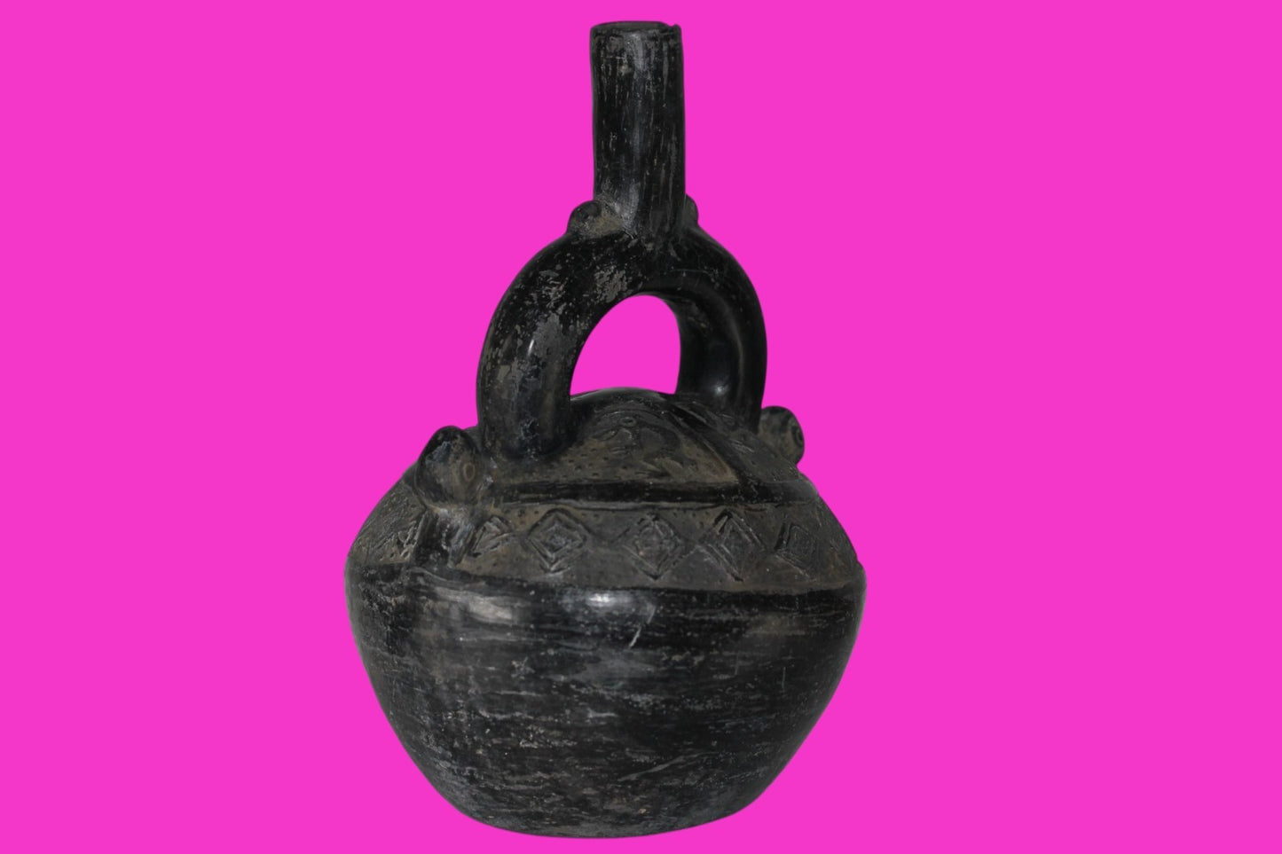 Pre Columbian Artifact Authentic Chimu Warrior Vessel 900-1400 AD Peru COA 222