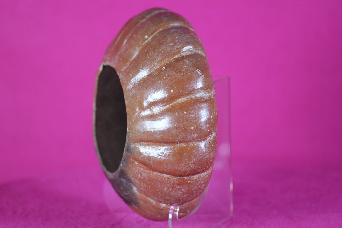 Pre Columbian Authentic Artifact Gadrooned Bowl Michoacan Mexico 200 BC COA T46