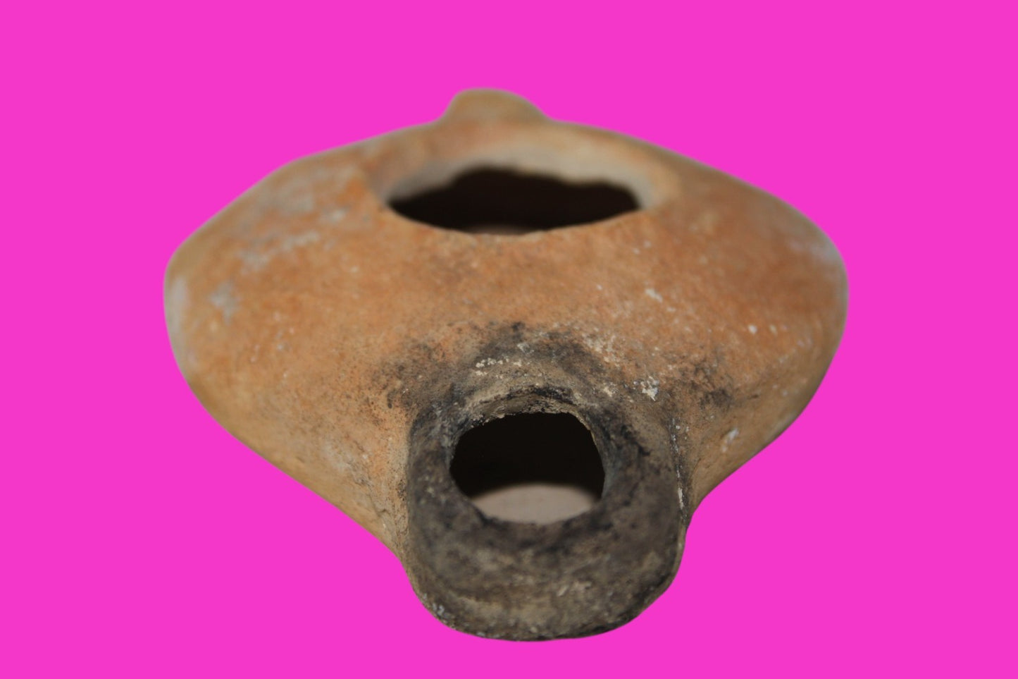 Ancient Holy Land Oil Lamp Artifact Jesus Christ Home Land 100BC-100AD COA 48
