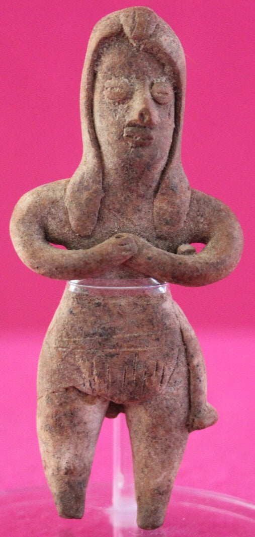 Authentic Pre Columbian Artifact Tomb Figure Colima Mexico 100 BC-250 AD COA 177