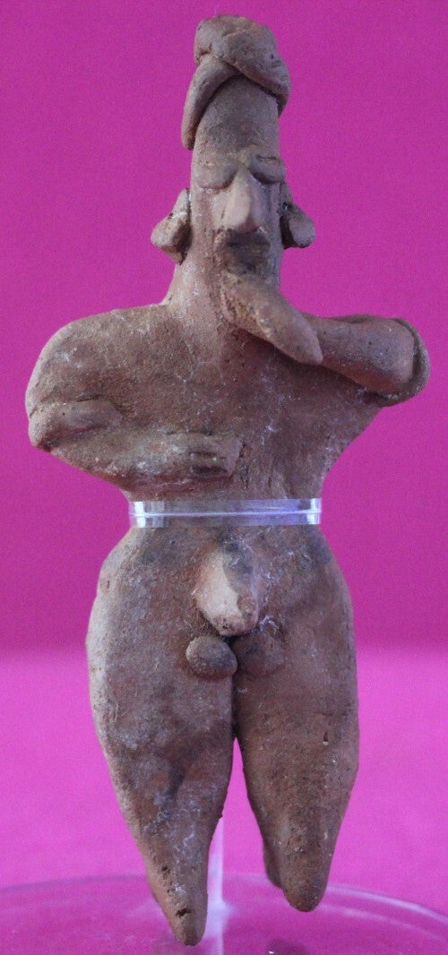 Authentic Pre Columbian Artifact Tomb Figure Colima Mexico 100 BC-250 AD COA 164