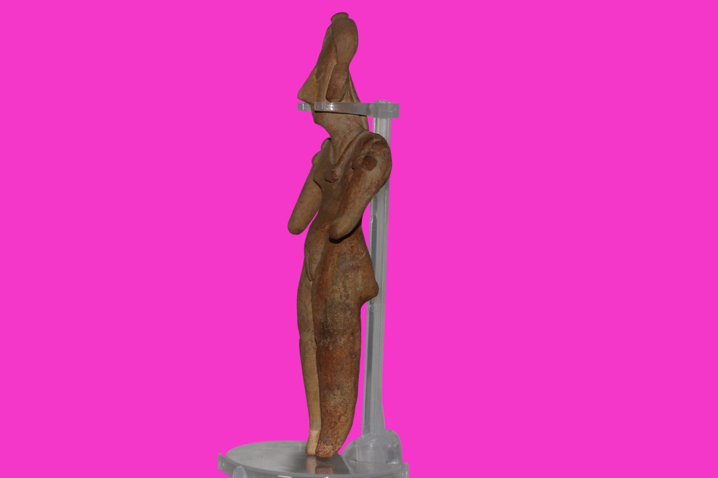 Pre Columbian Artifact 7in Female Shaman Tomb Figure Colima Mexico 100BC COA 251