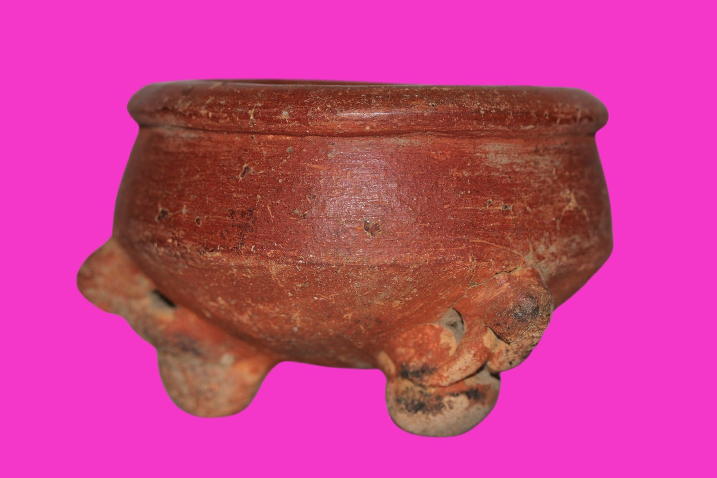 Pre Columbian Artifact Authentic Tripod Bowl Gran Cocle Panama 800 AD COA J74