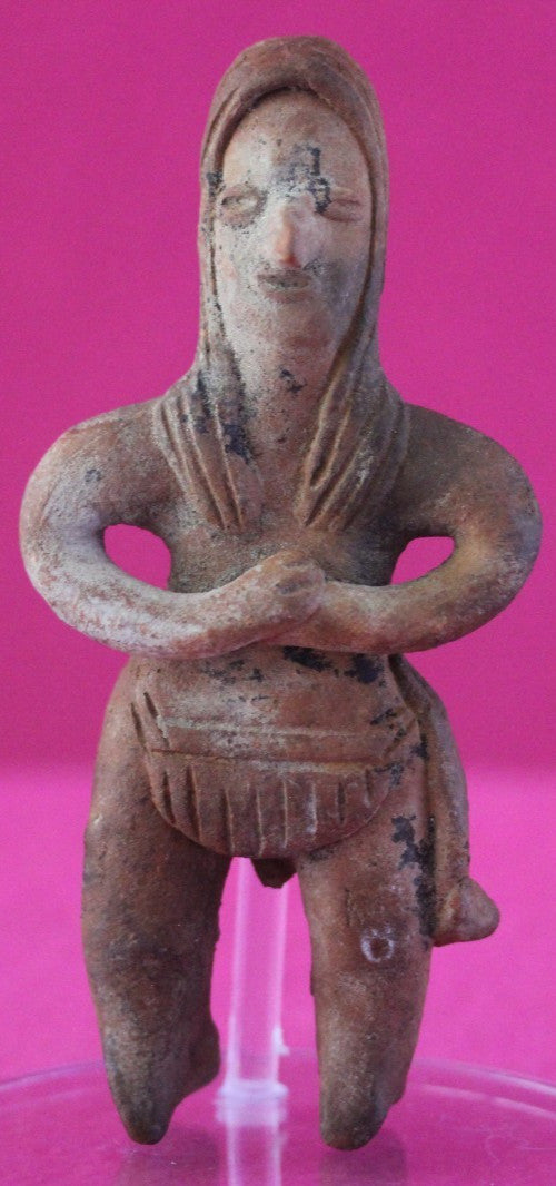 Authentic Pre Columbian Artifact Pretty Lady Tomb Figure Colima Mexico COA 196