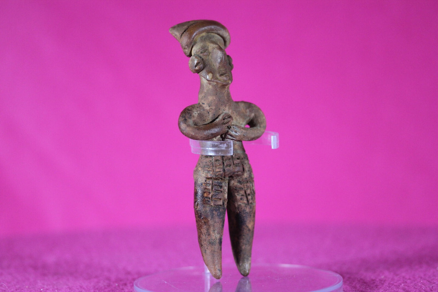 Authentic Pre Columbian Artifact Tomb Figure Colima Mexico 100 BC-250 AD COA 134