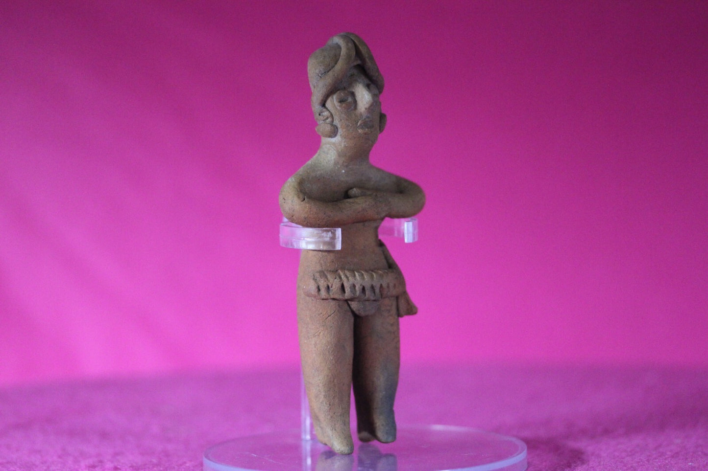 Authentic Pre Columbian Artifact Tomb Figure Colima Mexico 100 BC-250 AD COA 129