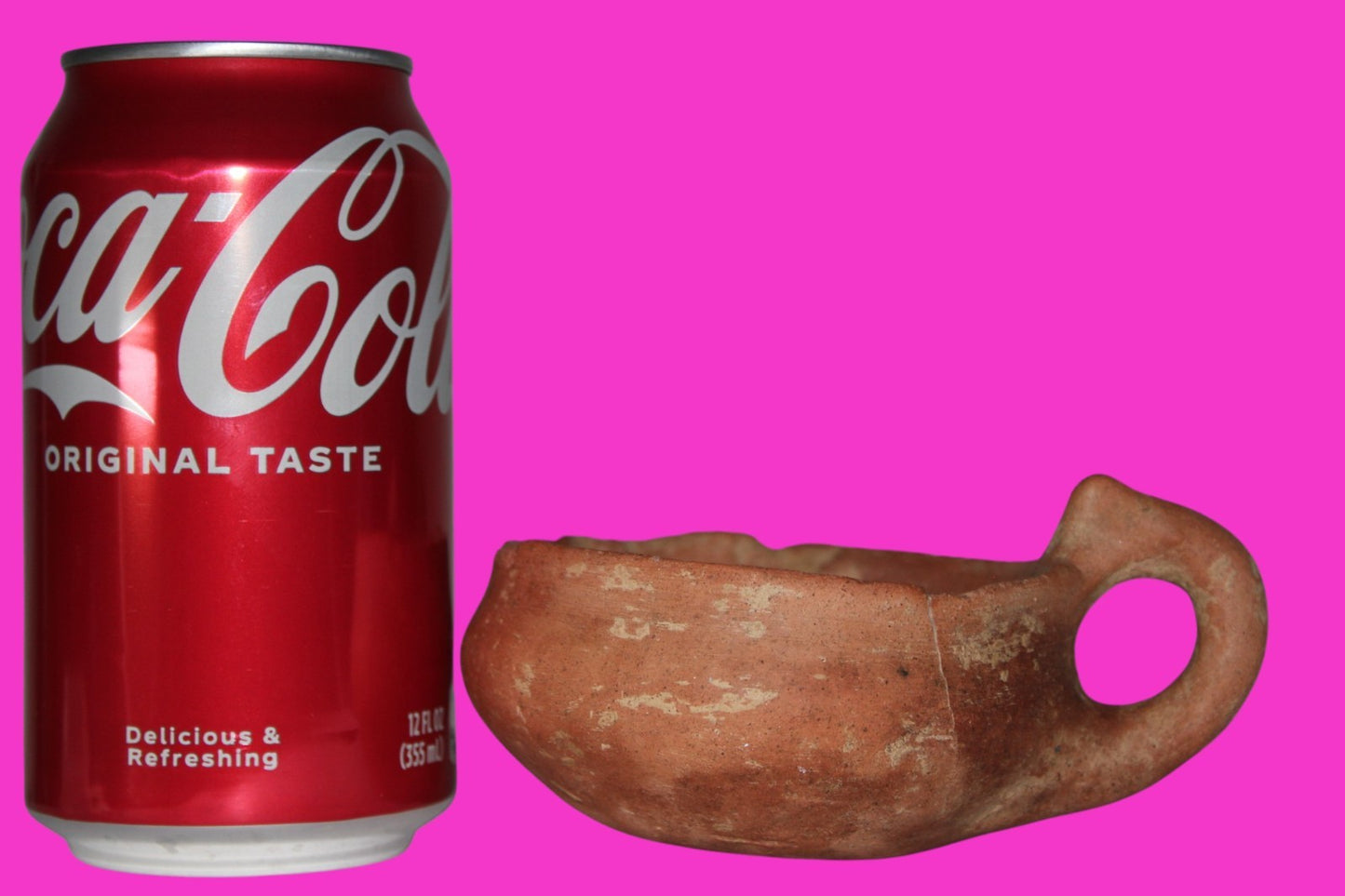 Ancient Holy Land Artifact 4000 Year Old Cup Time of Abraham 2000 BC COA J115