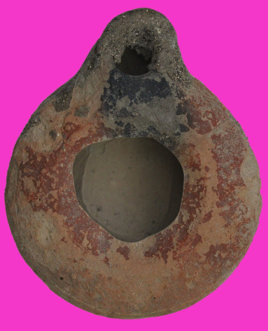 Holy Land Oil Lamp Ancient Artifact Time of Jesus & Apostles 313-636 AD COA 141
