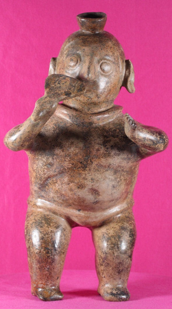Ex Museum President Authentic Pre Columbian Artifact Giant Colima Dancer COA T06