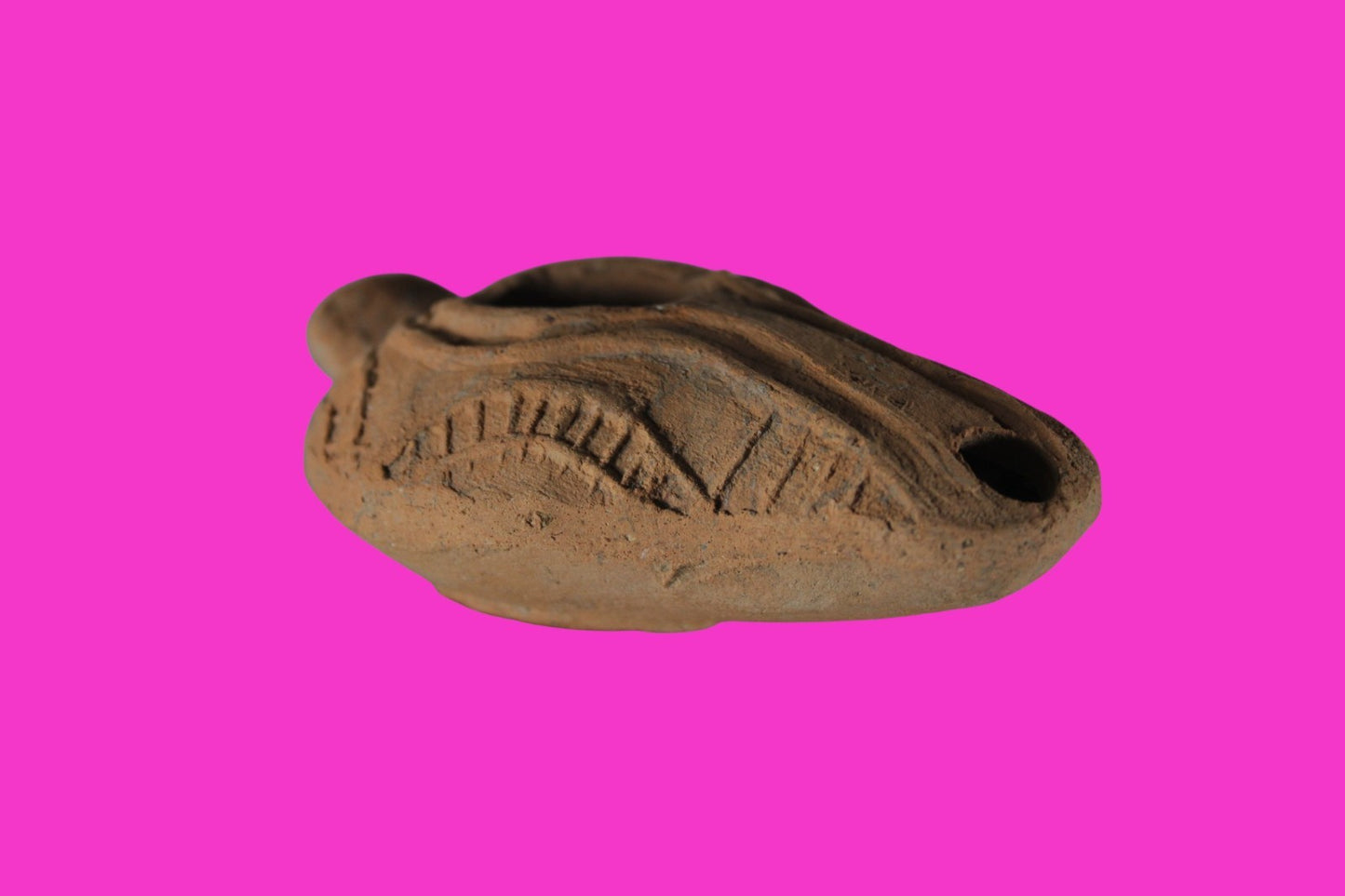 Ancient Holy Land Oil Lamp Artifact Jesus Christ Homeland 100BC-400AD COA 22