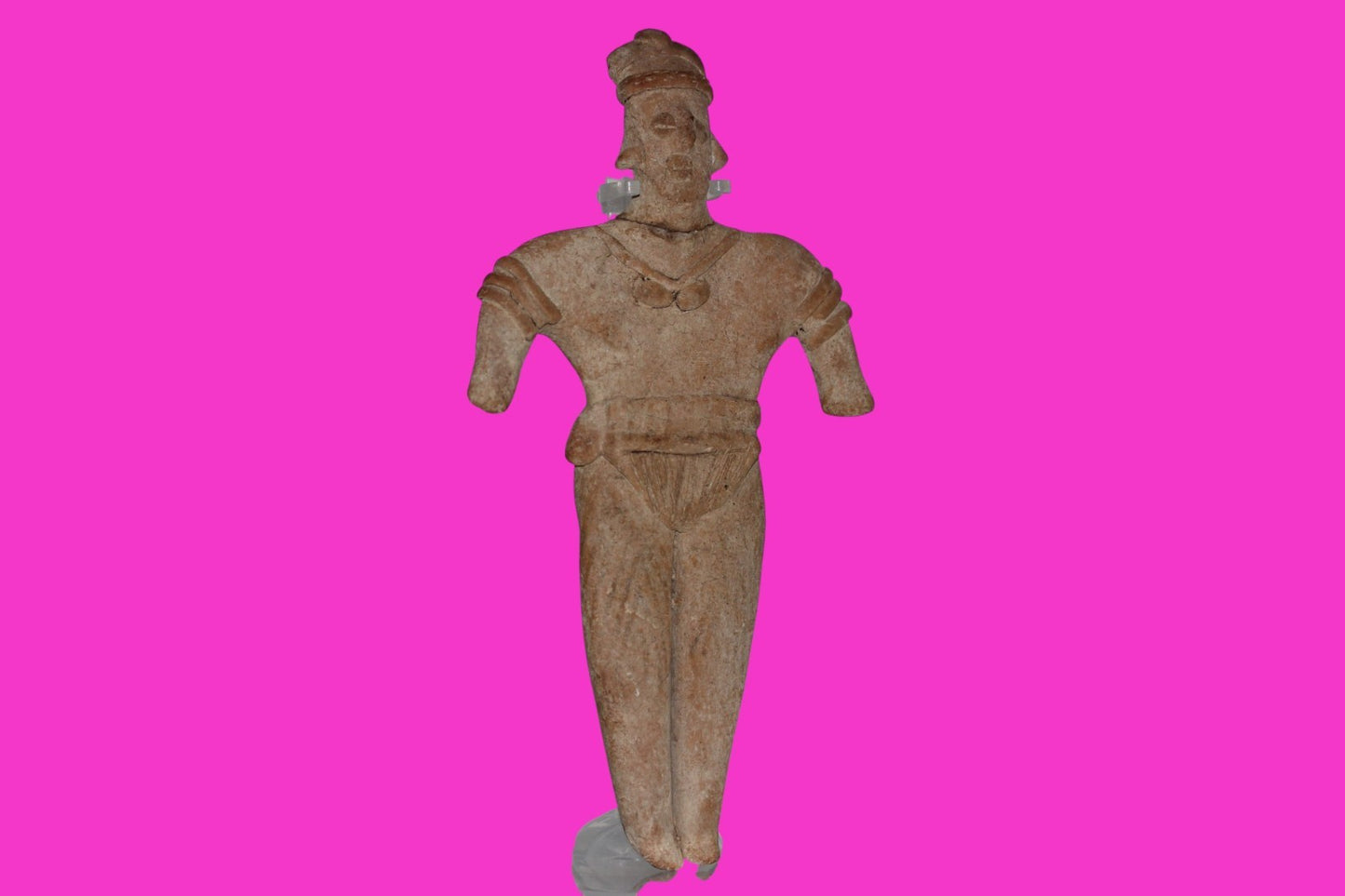 Pre Columbian Artifact Big 8 Inch Shaft Tomb Figure Colima Mexico 100 BC COA 243