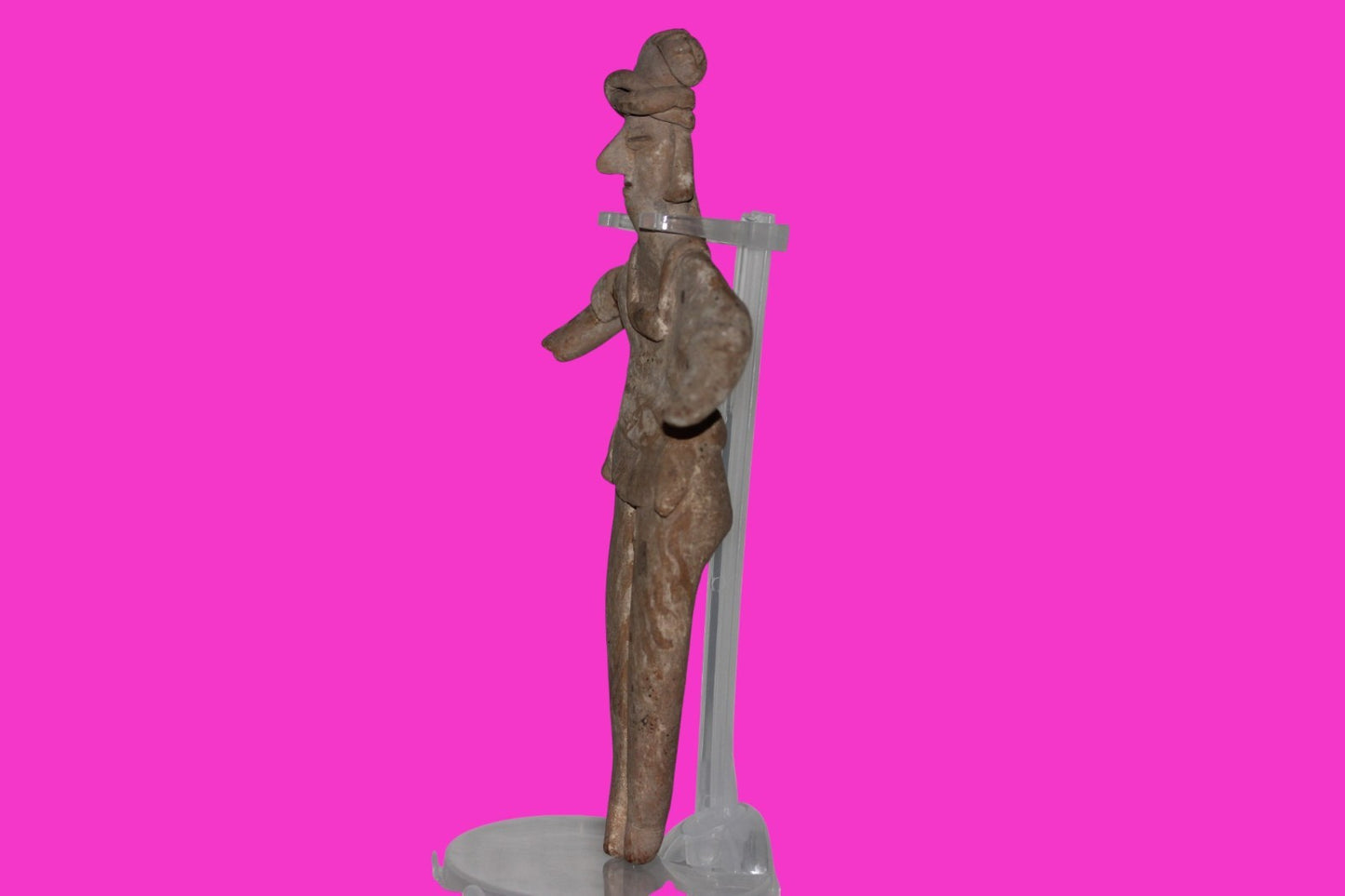 Pre Columbian Artifact 7 inch Shaft Tomb Figure Colima Mexico 100 BC COA 260