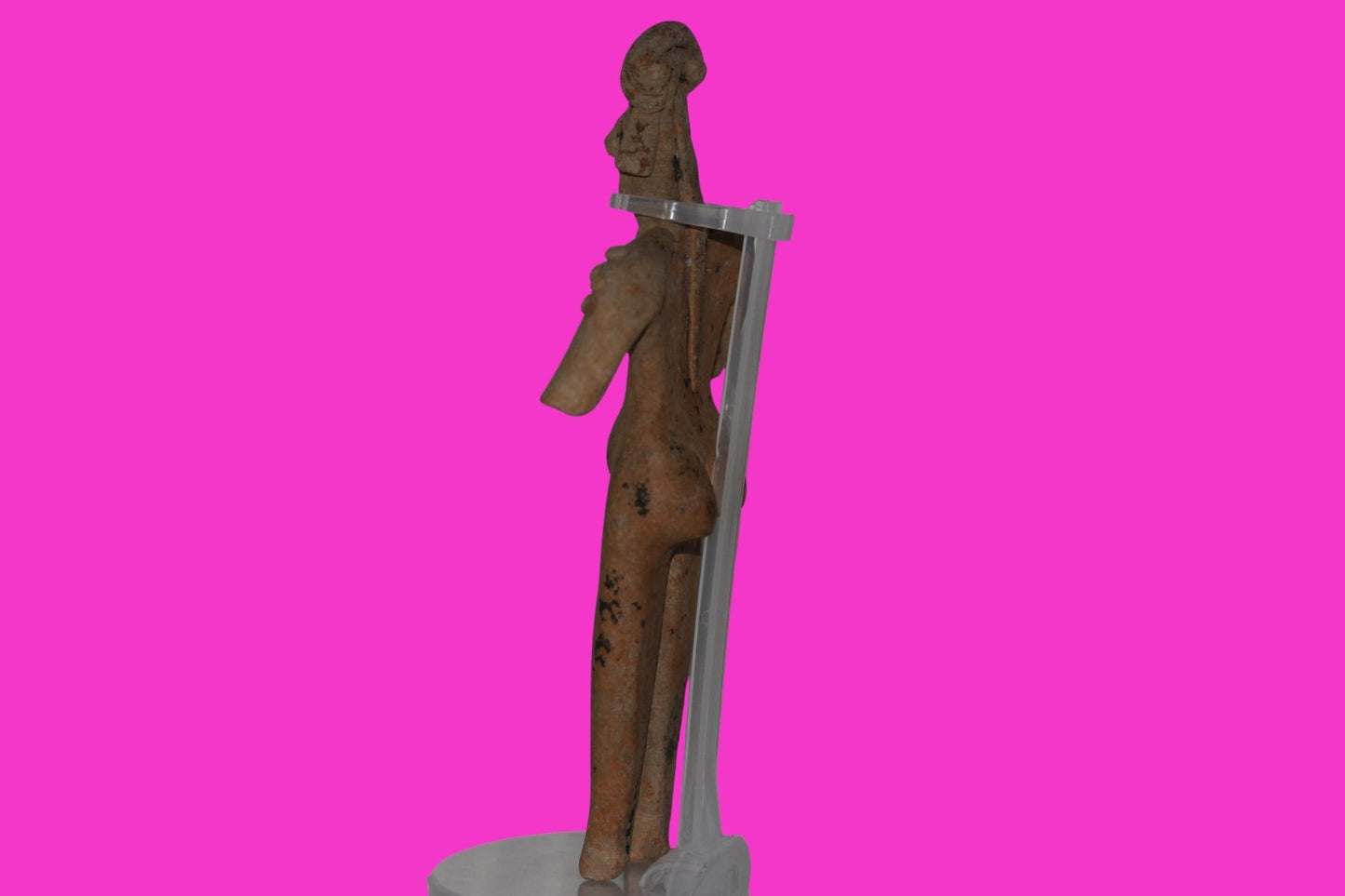 Pre Columbian Artifact 8in Female Shaman Tomb Figure Colima Mexico 100BC COA 255