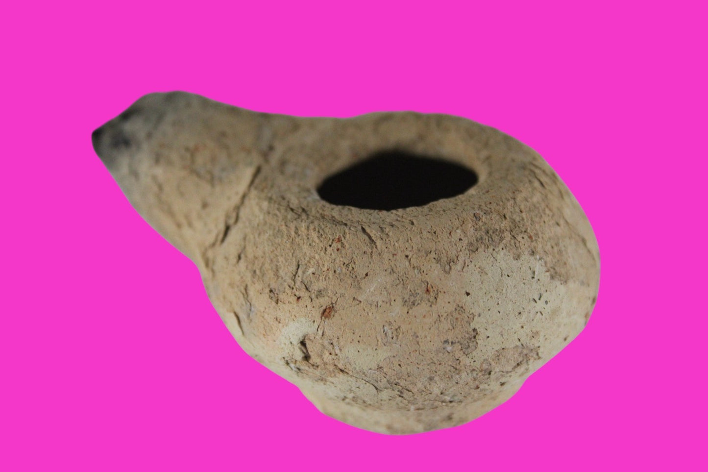 Ancient Holy Land Oil Lamp Artifact Land of Jesus Christ 100 BC-200 AD COA J147