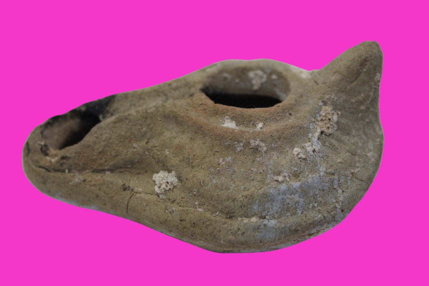 Ancient Holy Land Oil Lamp Artifact From Jesus Christ Home Land 100-500AD COA 67