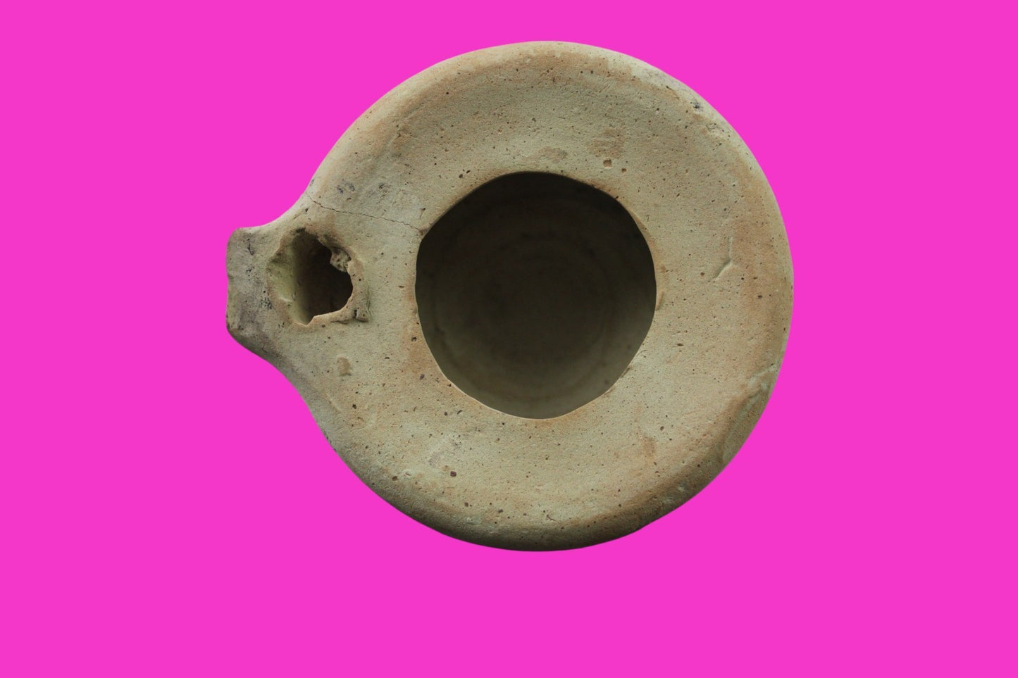 Ancient Holy Land Oil Lamp Artifact Home of Jesus Christ 100 BC-200 AD COA J151