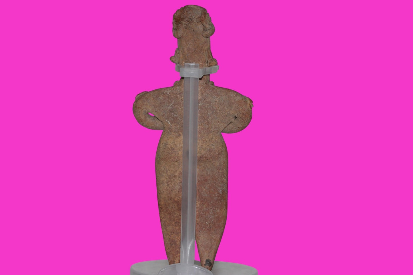 Pre Columbian Artifact 8 inch Male Shaft Tomb Figure Colima Mexico 100BC COA 262