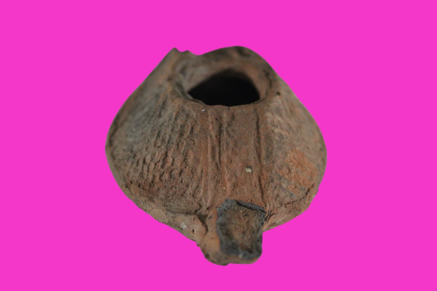 Ancient Holy Land Oil Lamp Artifact Jesus Christ Home Israel 300-600 AD COA 83