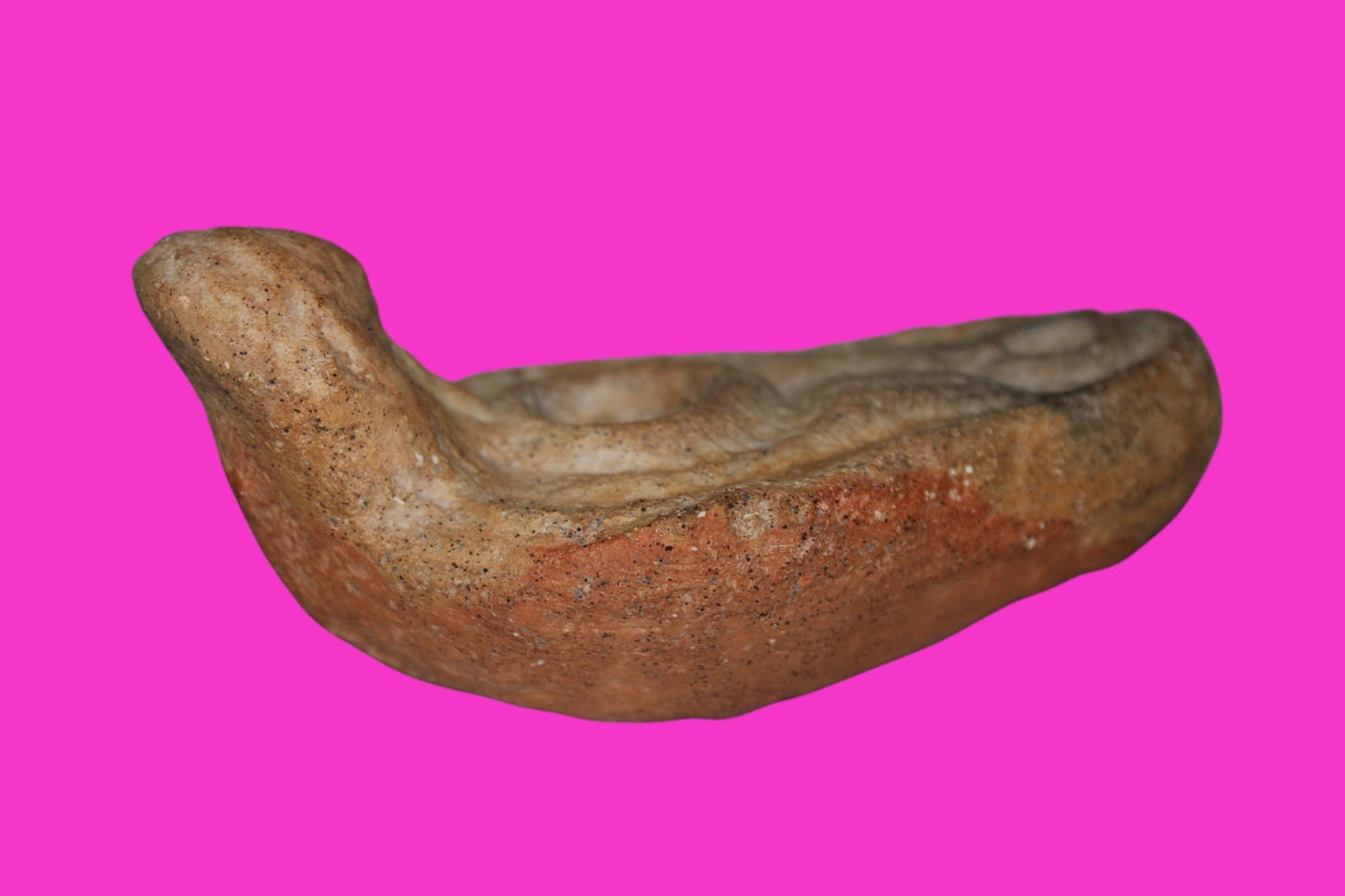 Ancient Holy Land Oil Lamp Artifact Land of Jesus Christ 100-400 AD COA J122