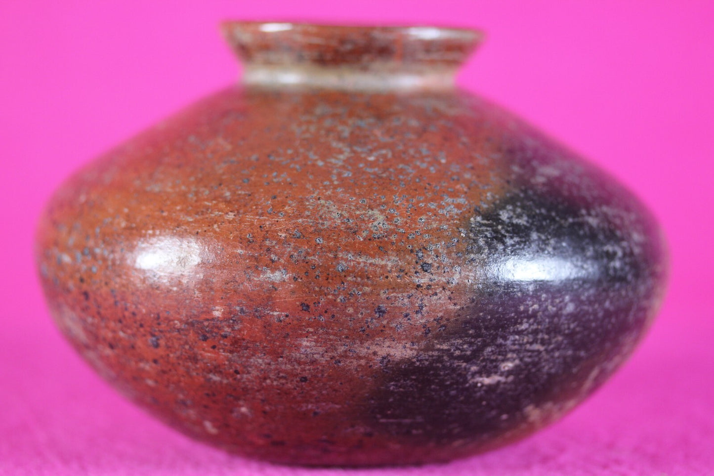 Pre Columbian Artifact Colima 300 BC-300 AD Red Jar Guaranteed Authentic COA J56