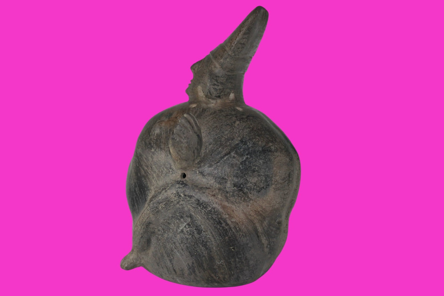 Pre Columbian Artifact Chancay 11 Inch Rotund Figure 1000-1250 AD  Peru COA 264