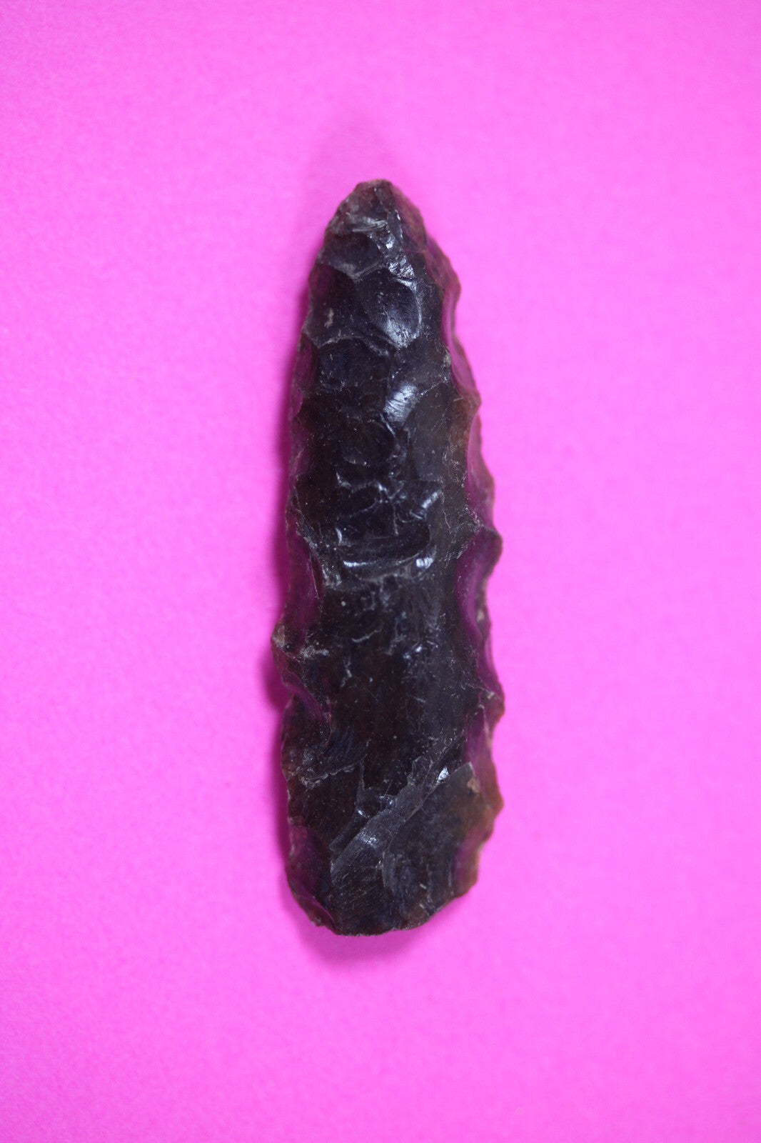 Pre Columbian Artifact Authentic Aztec Arrowhead Battle of Mexico City COA 85