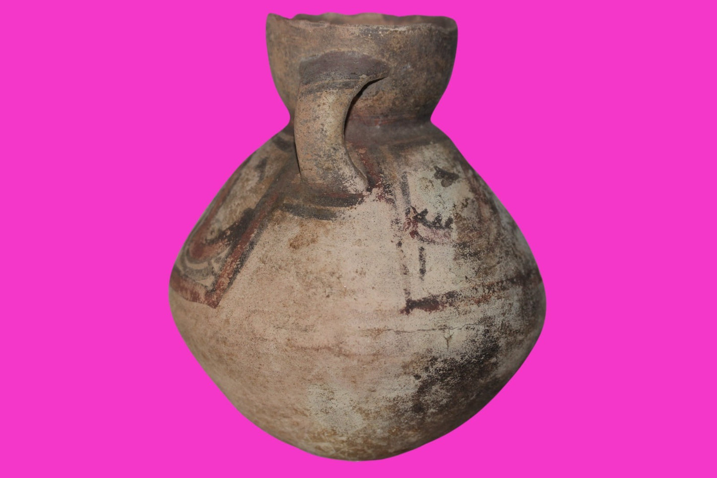 Pre Columbian Authentic Artifact Snake Jug Chancay Peru 1200 -1450 AD COA J103