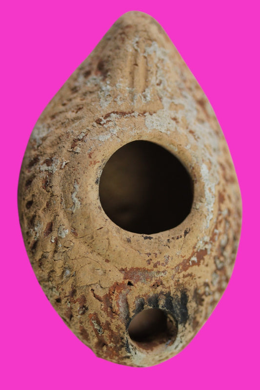 Jesus Christ Homeland Oil Lamp Authentic Holy Land Artifact 100 - 400 AD COA L04