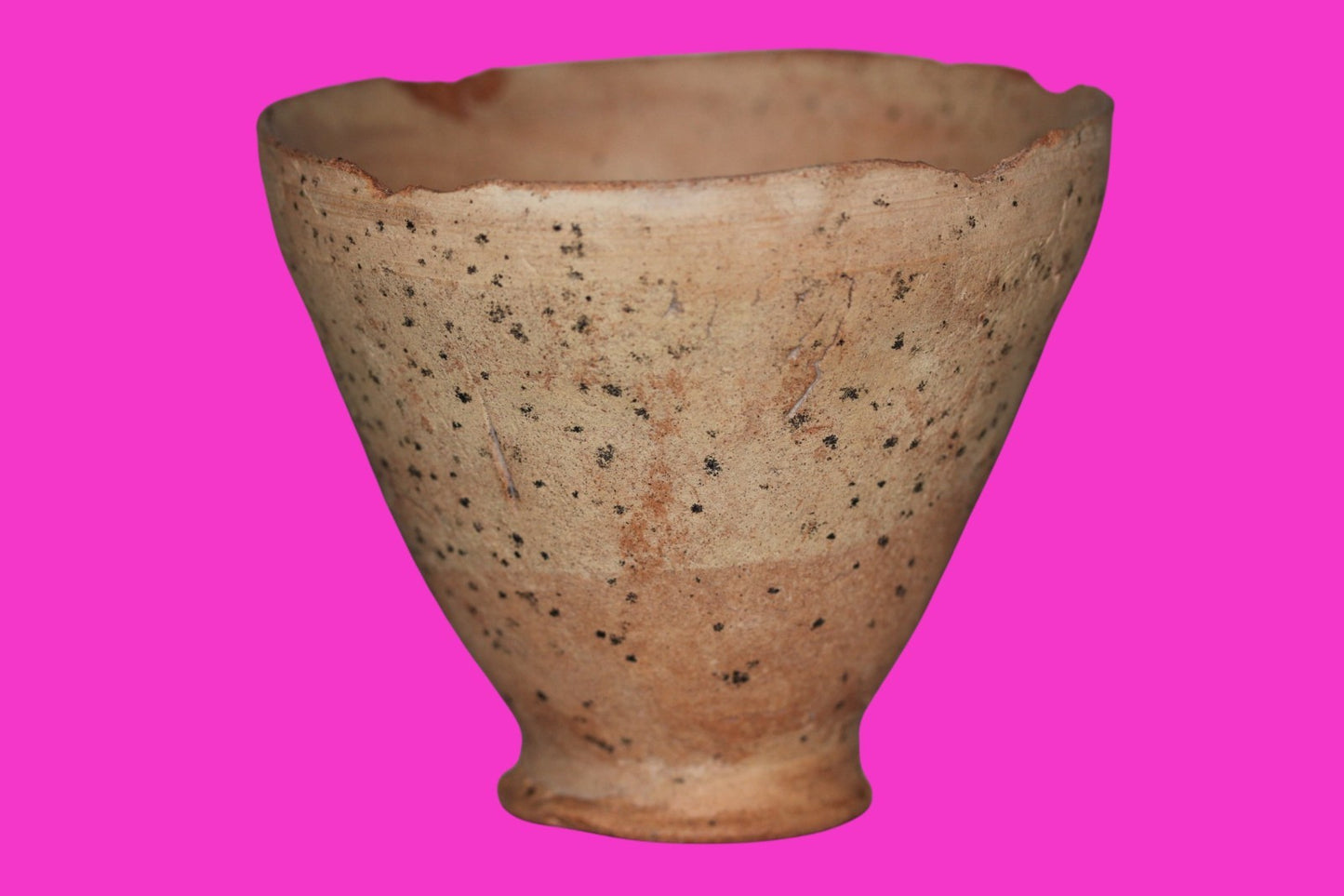 Holy Land Artifact Authentic 4000 Year Old Cup Time of Abraham 2000 BC COA J143