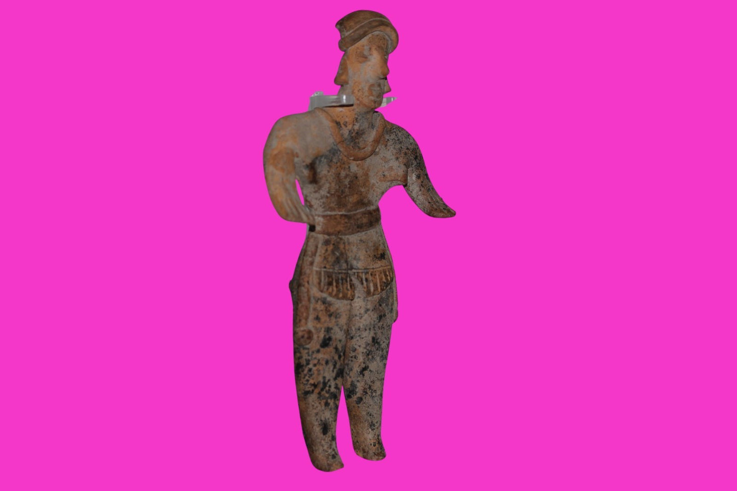 Pre Columbian Artifact 7 Inch Female Tomb Figure Colima Mexico 100 BC COA 247