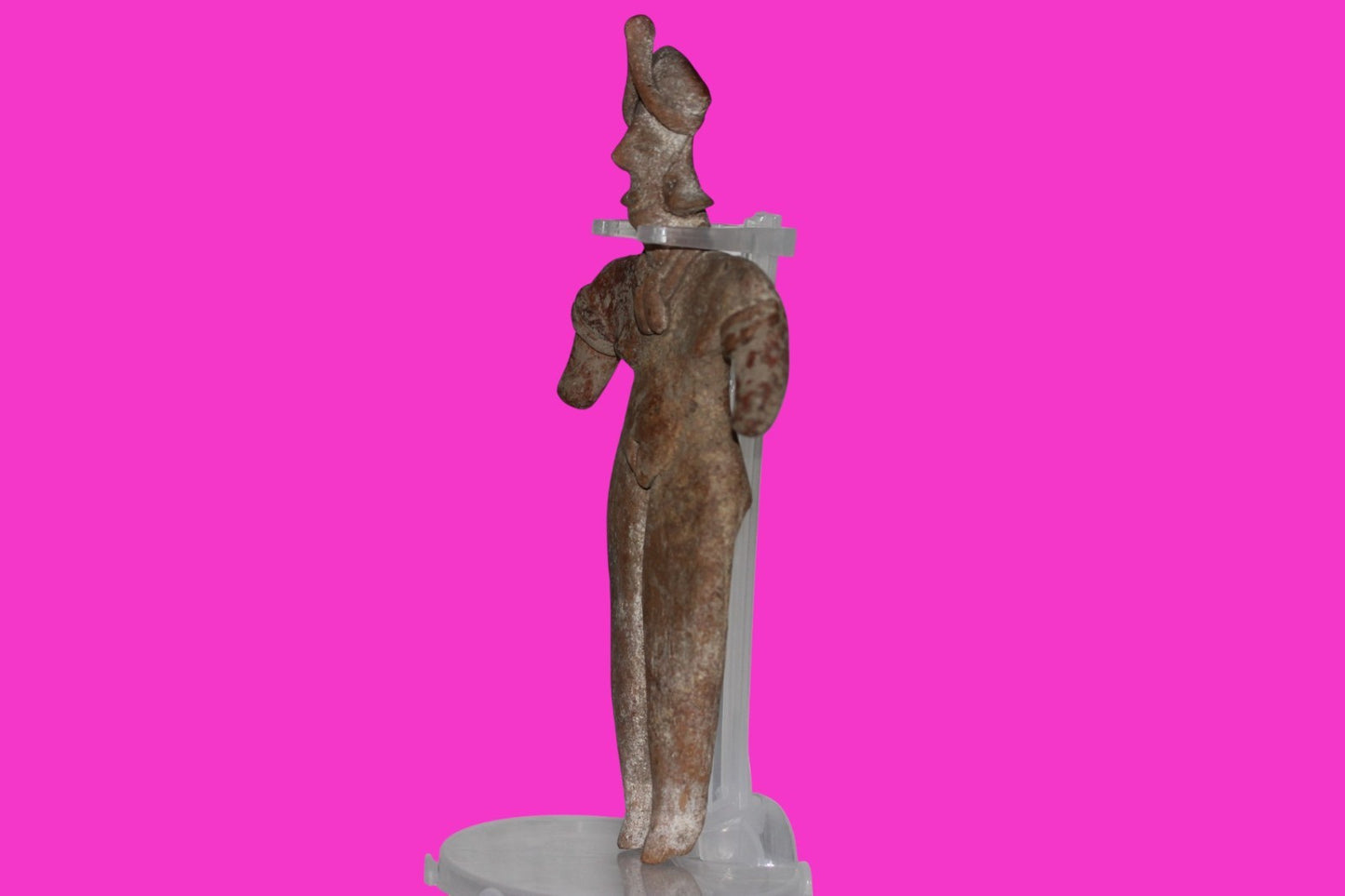 Pre Columbian Artifact 7 Inch Female Tomb Figure Colima Mexico 100 BC COA 241