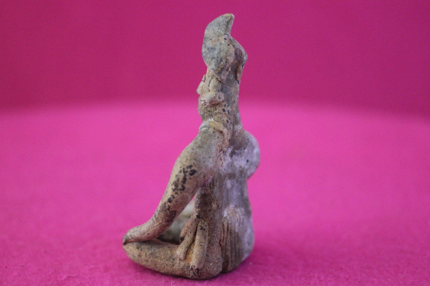 Pre Columbian Artifact Authentic Male Seated Tomb Figure Colima Mexico COA 192