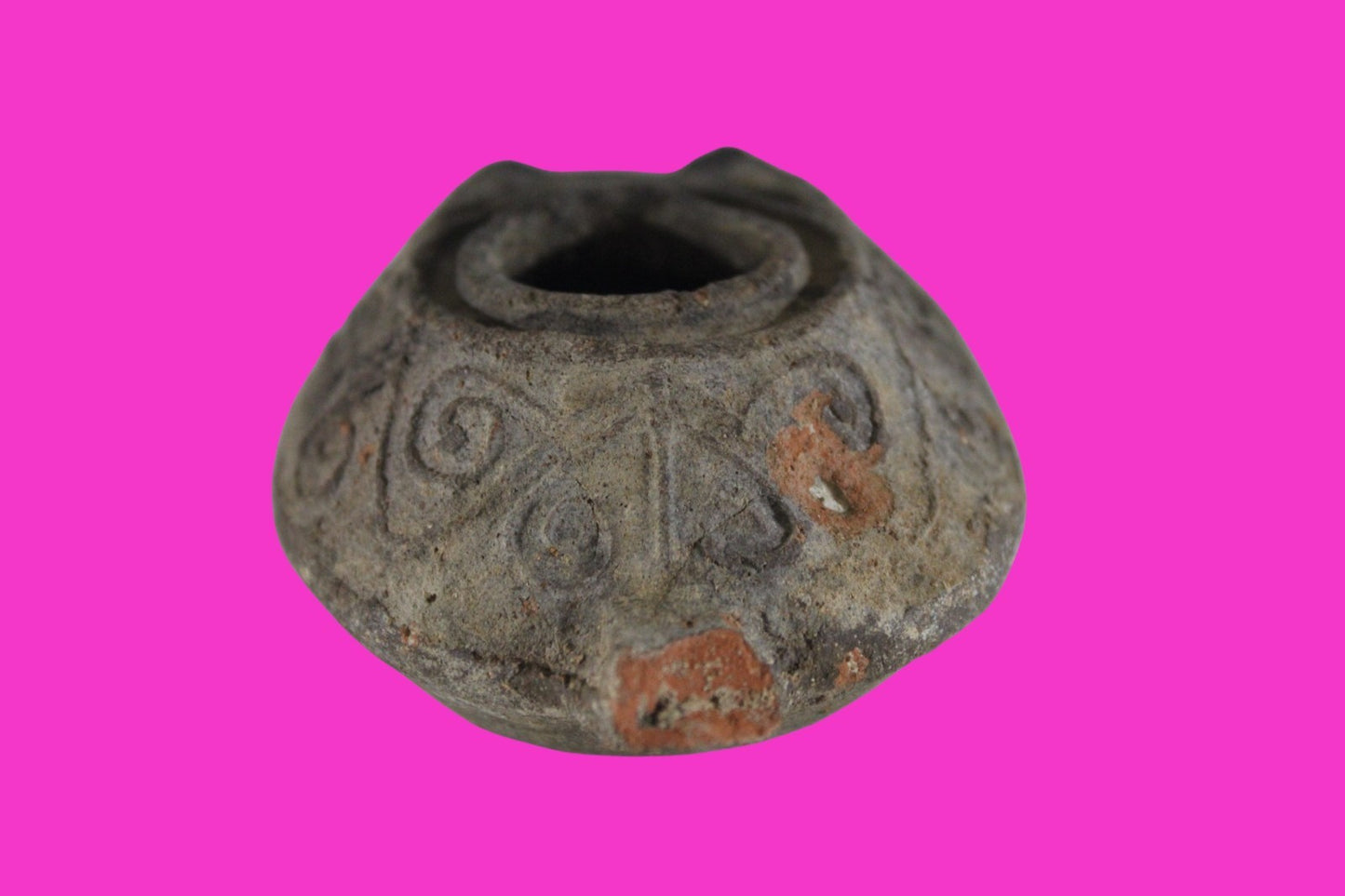 Ancient Holy Land Oil Lamp Artifact Jesus Christ Home Israel 300-600 AD COA 80