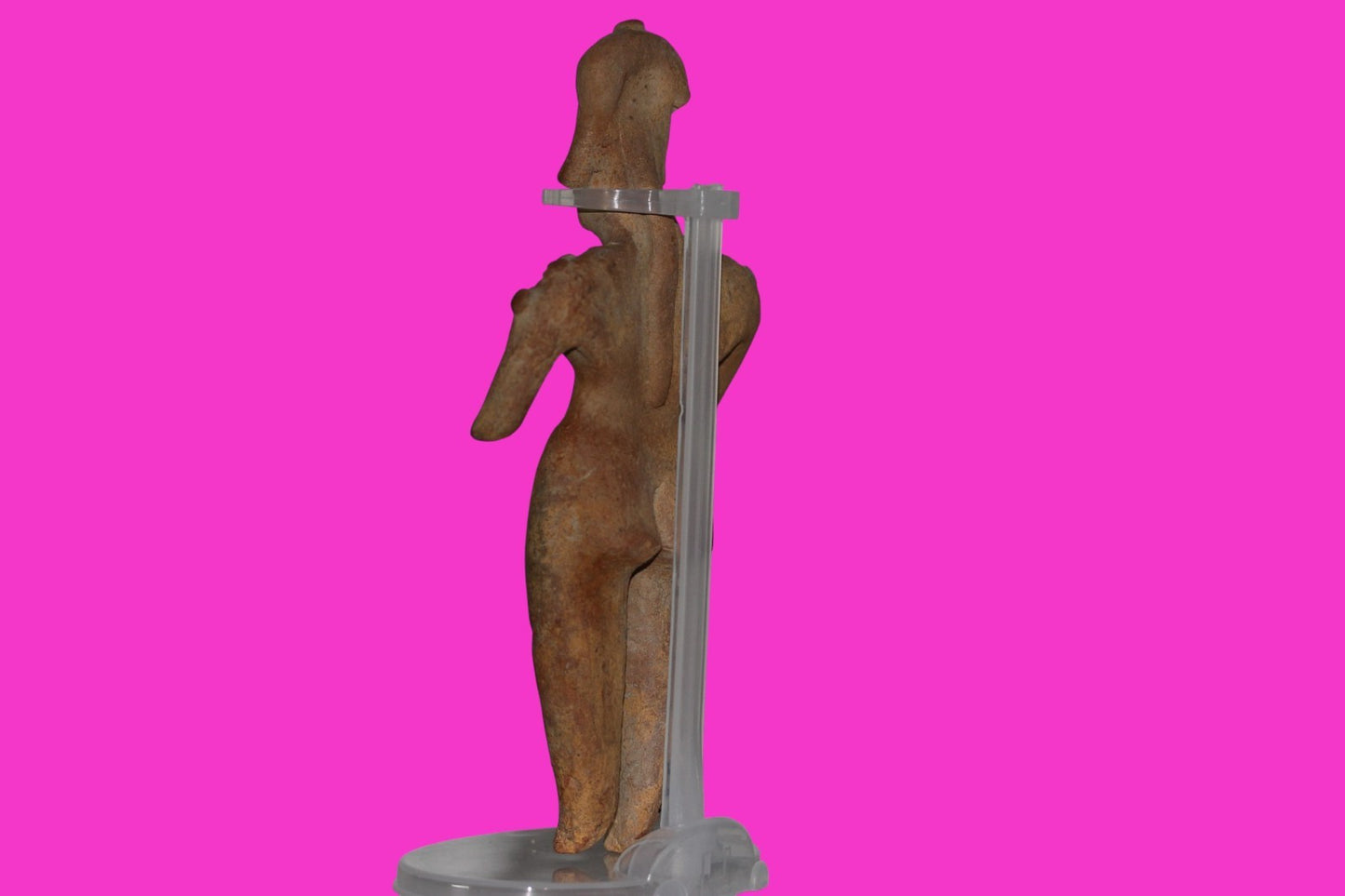 Pre Columbian Artifact 7in Female Shaman Tomb Figure Colima Mexico 100BC COA 251