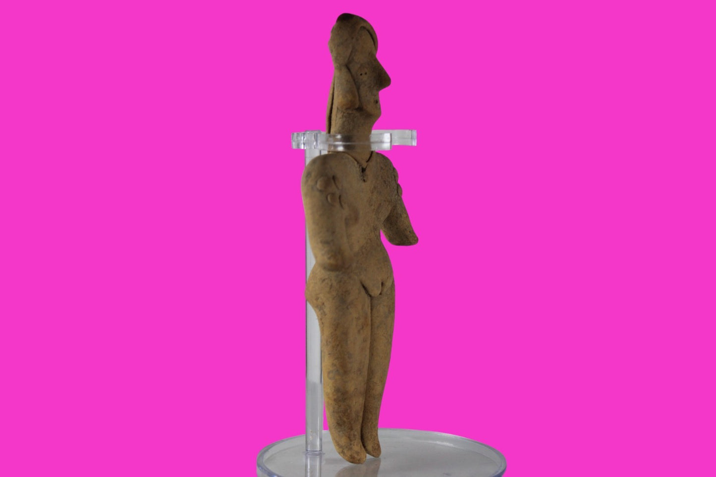 Pre Columbian Artifact 6 Inch Tall Shaft Tomb Figure Colima Mexico 100BC COA 281