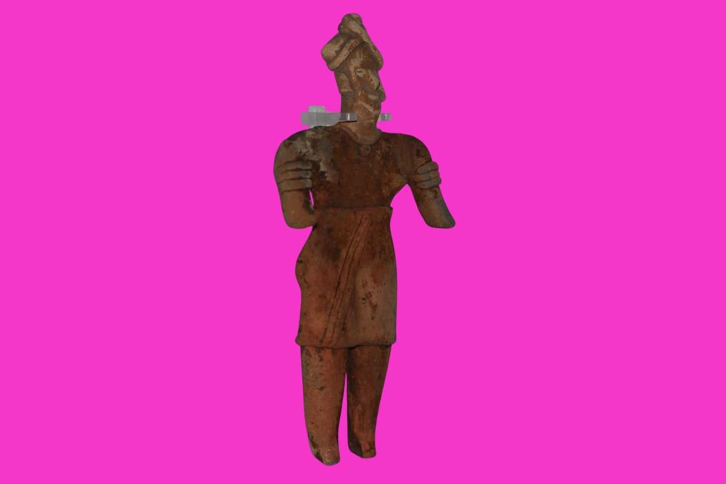 Pre Columbian Artifact 8 inch Female Tomb Figure Colima Mexico 100 BC COA 258