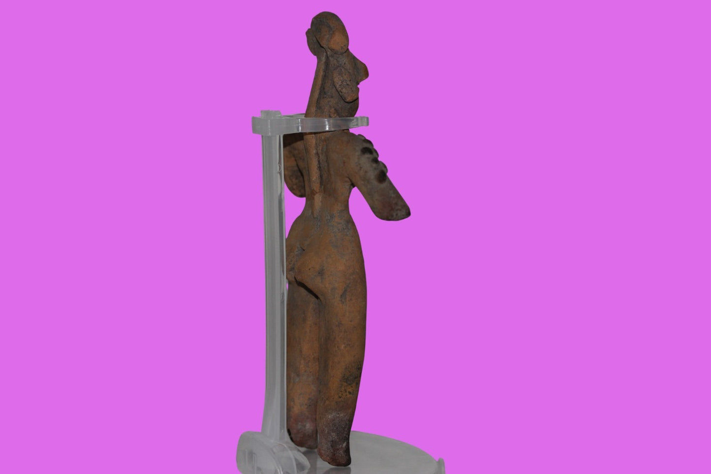 Pre Columbian Artifact 6in Female Shaman Tomb Figure Colima Mexico 100BC COA 256