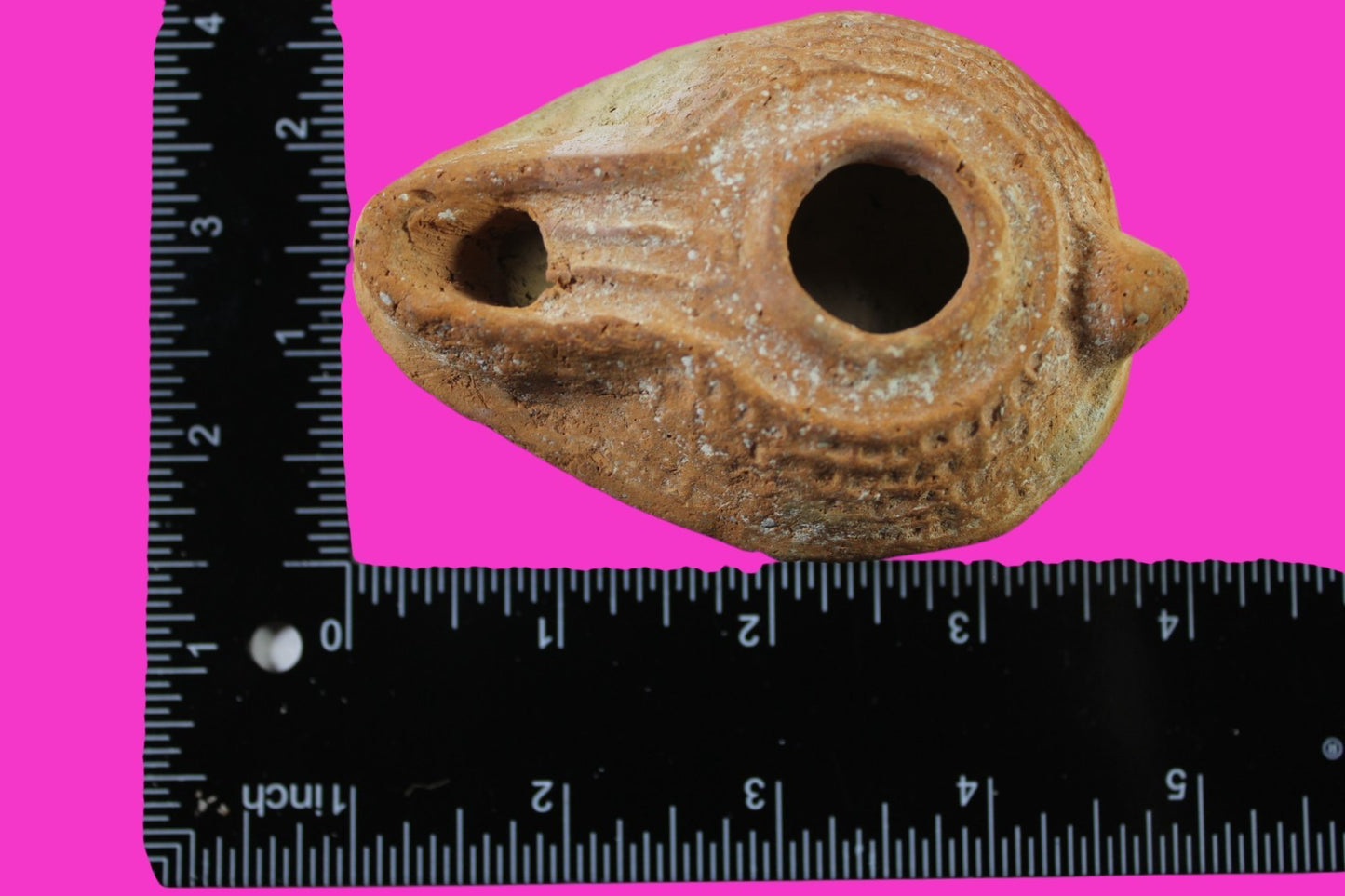 Ancient Holy Land Oil Lamp Artifact Jesus Christ Homeland 100 - 400 AD COA L02