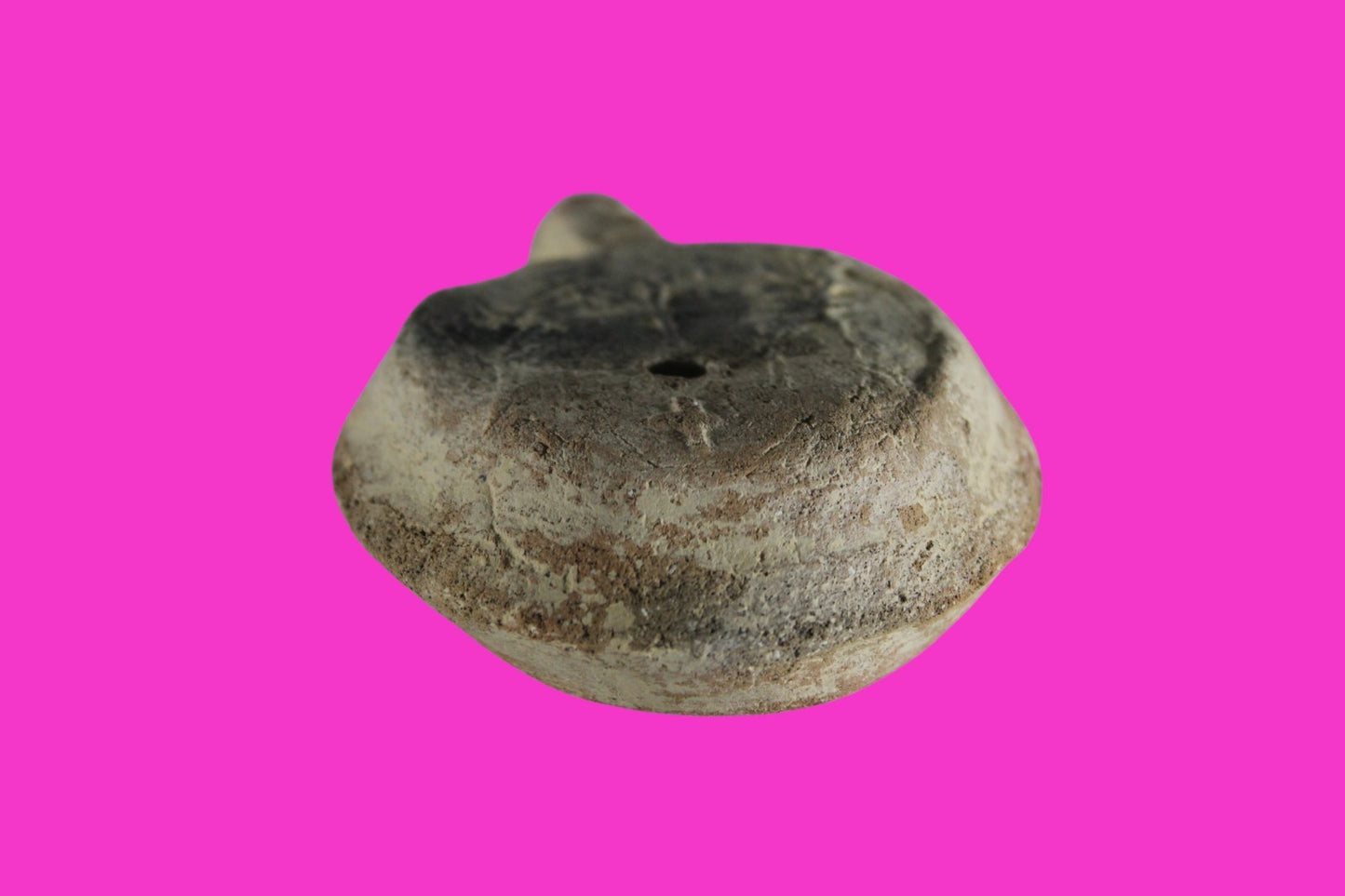 Ancient Holy Land Oil Lamp Artifact 3 Crosses Jesus Christ Home 400-500AD COA 29