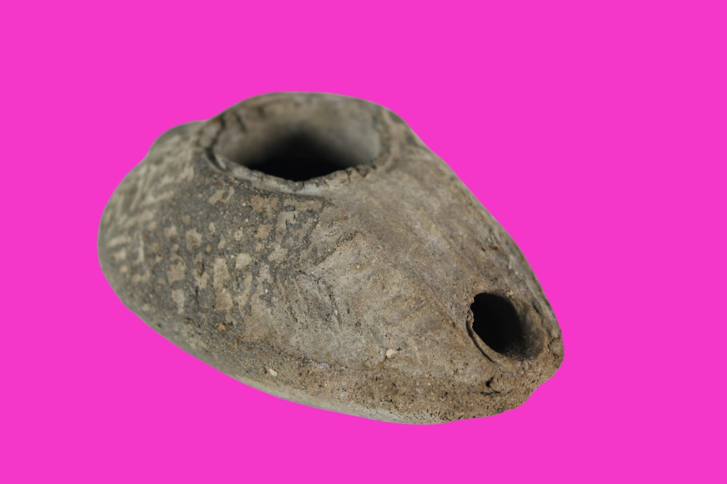 Ancient Holy Land Oil Lamp Artifact Jesus Christ Home Israel 300-600 AD COA 106