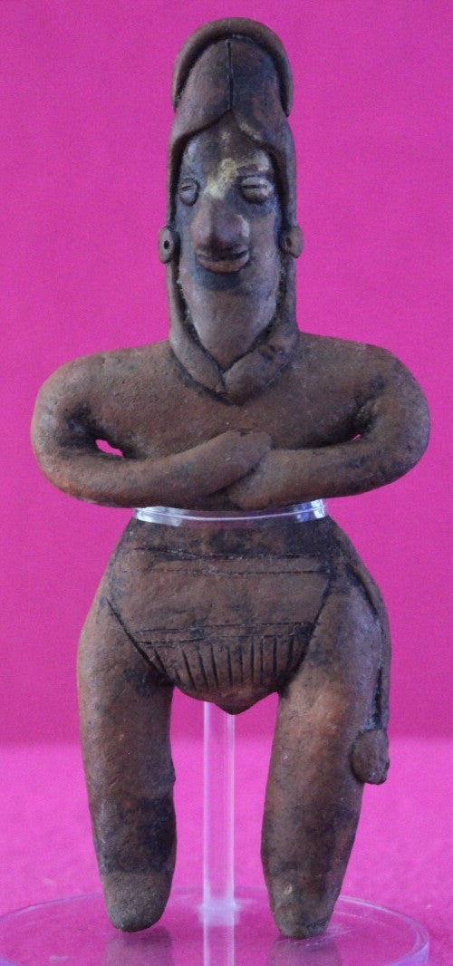 Authentic Pre Columbian Artifact Tomb Figure Colima Mexico 100 BC-250 AD COA 160