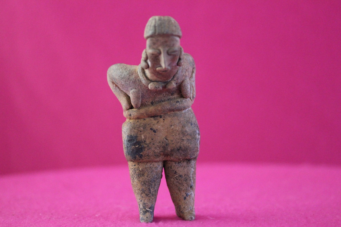 Pre Columbian Authentic Artifact Rare Grandma Tomb Figure Colima Mexico COA 201