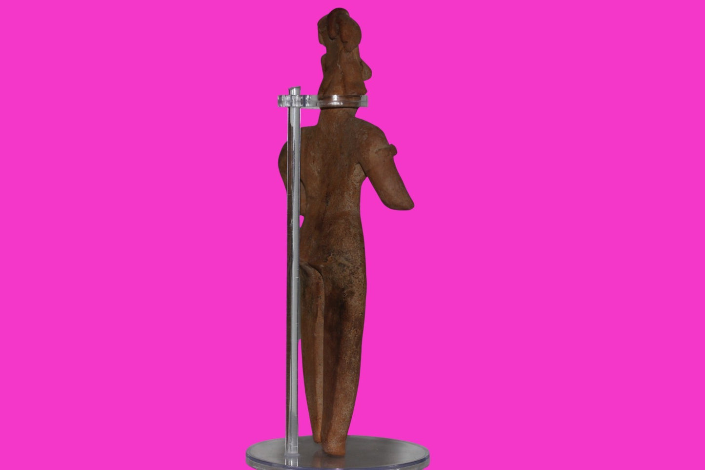 Pre Columbian Artifact Huge 8 Inch Tall Tomb Figure Colima Mexico 100 BC COA 232