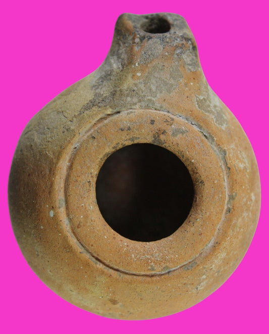 Jesus Christ Homeland Oil Lamp Authentic Holy Land Artifact 100 - 400 AD COA L05