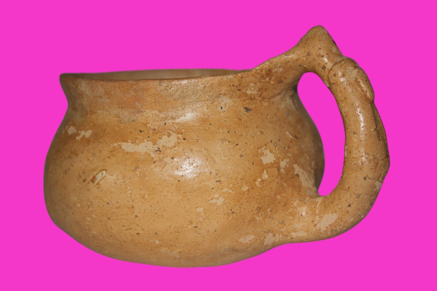 Holy Land Authentic Artifact 4000 Year Old Cup Time of Abraham 2000 BC COA J117